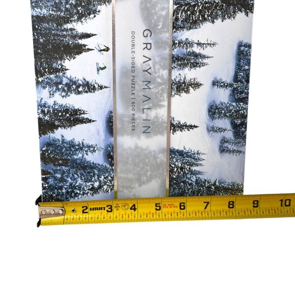 Gray Malin Skiing Winter Double-Sided Puzzle 500 Pieces With Postcards - Picture 9 of 14